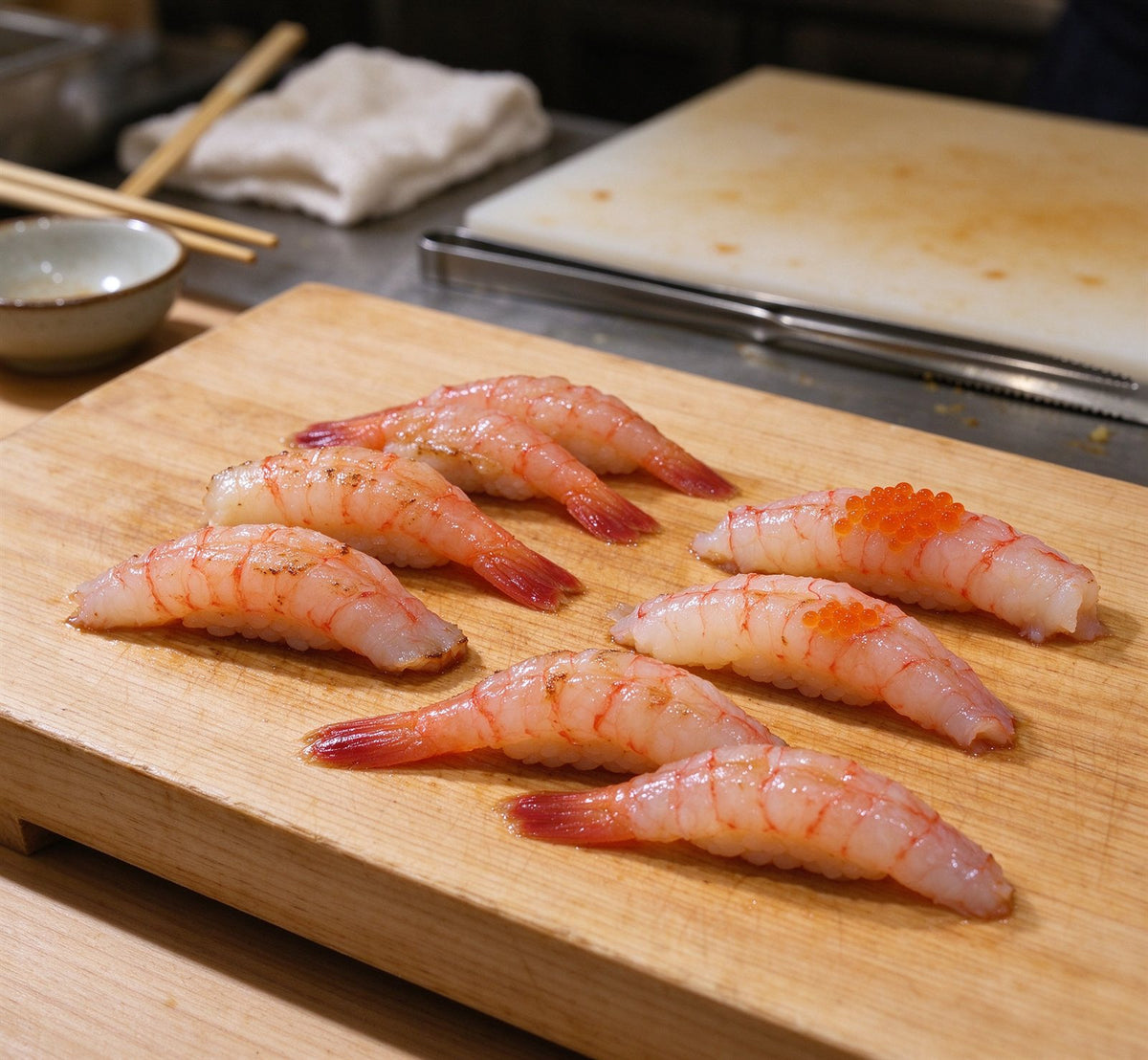 Sweet Shrimp with Caviar