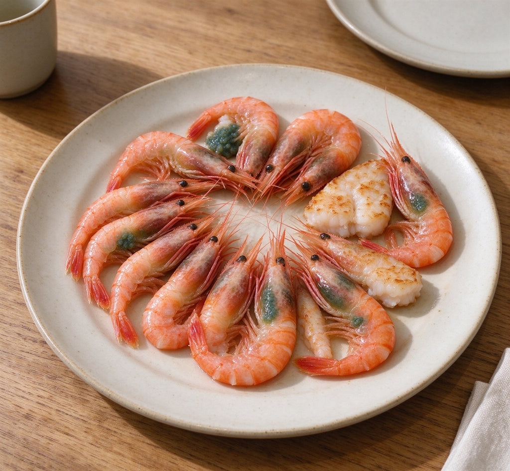 Sweet Shrimp with Caviar